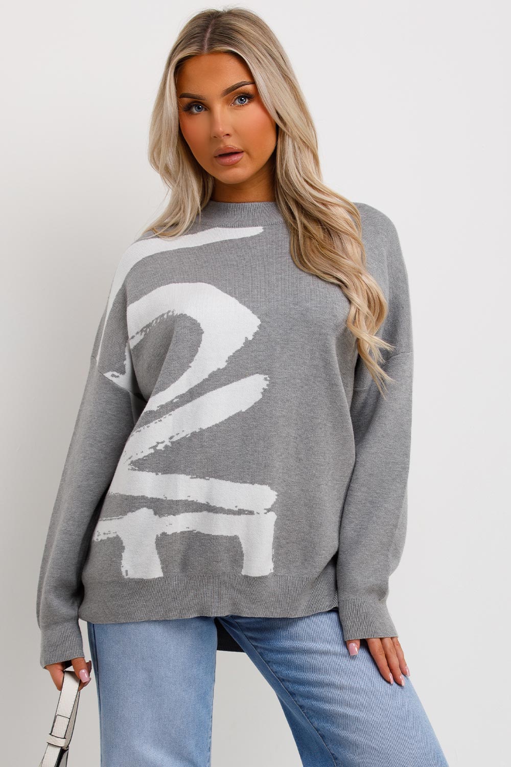 womens jumper with love slogan