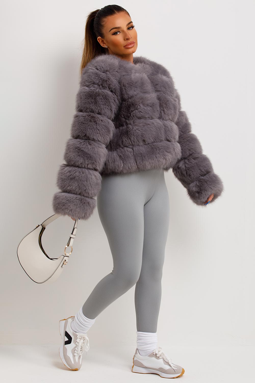 faux fur jacket womens