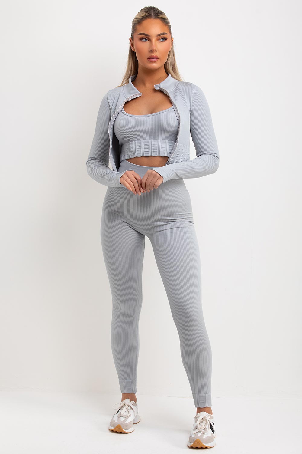 womens 3 piece gym set uk activewear