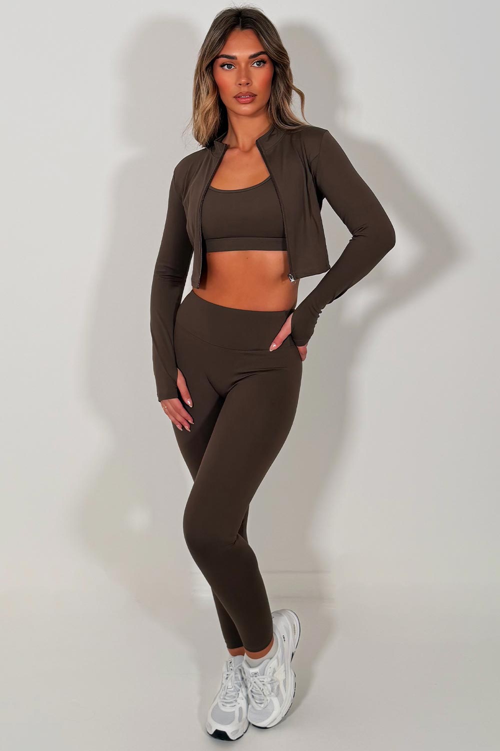 lululemon brown activewear gym set for womens yoga pilates gym wear uk