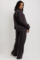 womens joggers and half zip sweatshirt tracksuit lounge set airport outfit