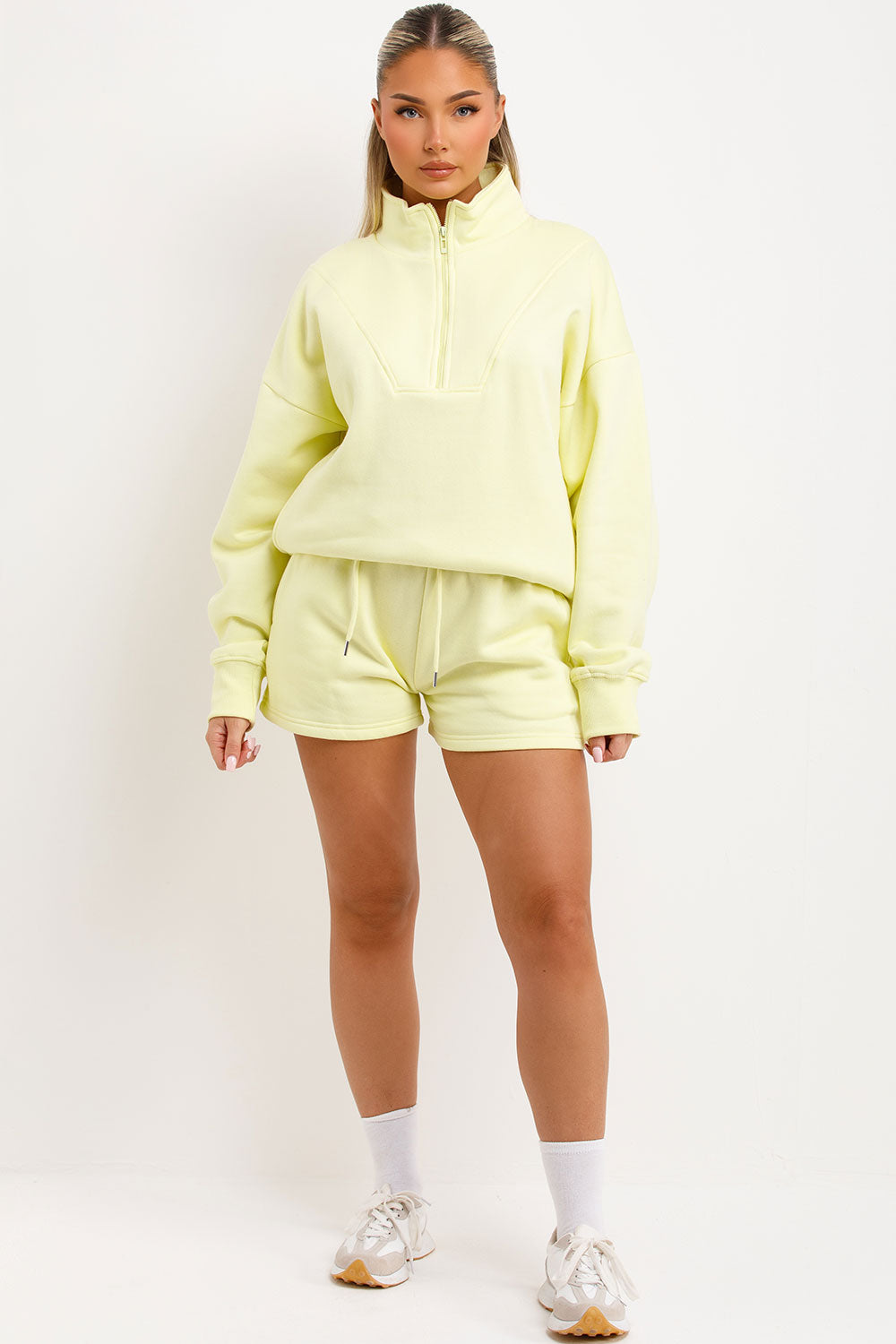 kylie jenner lemon short tracksuit womens