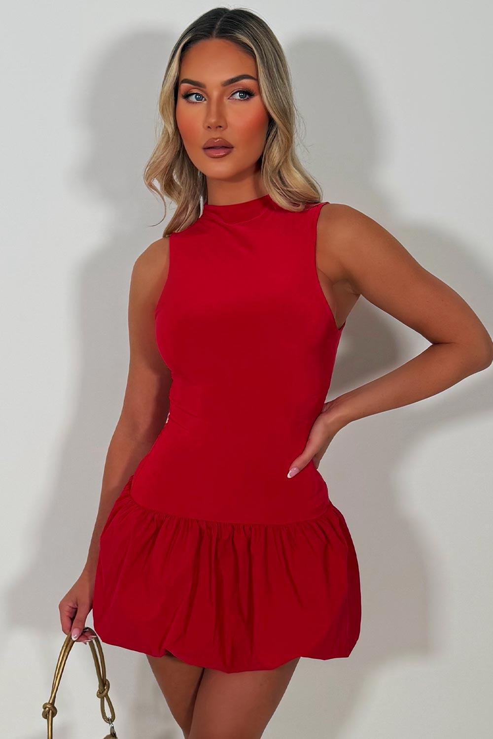 puffball mini dress styledup uk