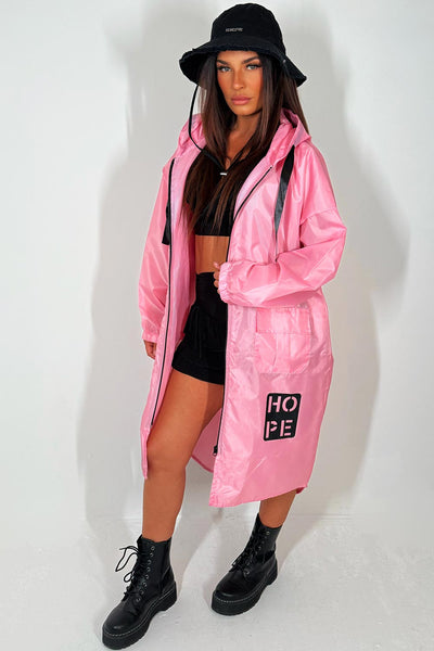 Rain Jacket Festival Macs Women's Festival Jacket Rain Mac Pink –