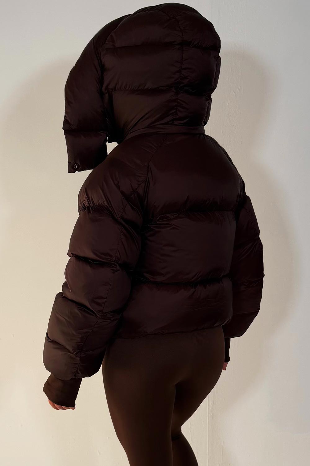 padded puffer crop jacket with hood styledup