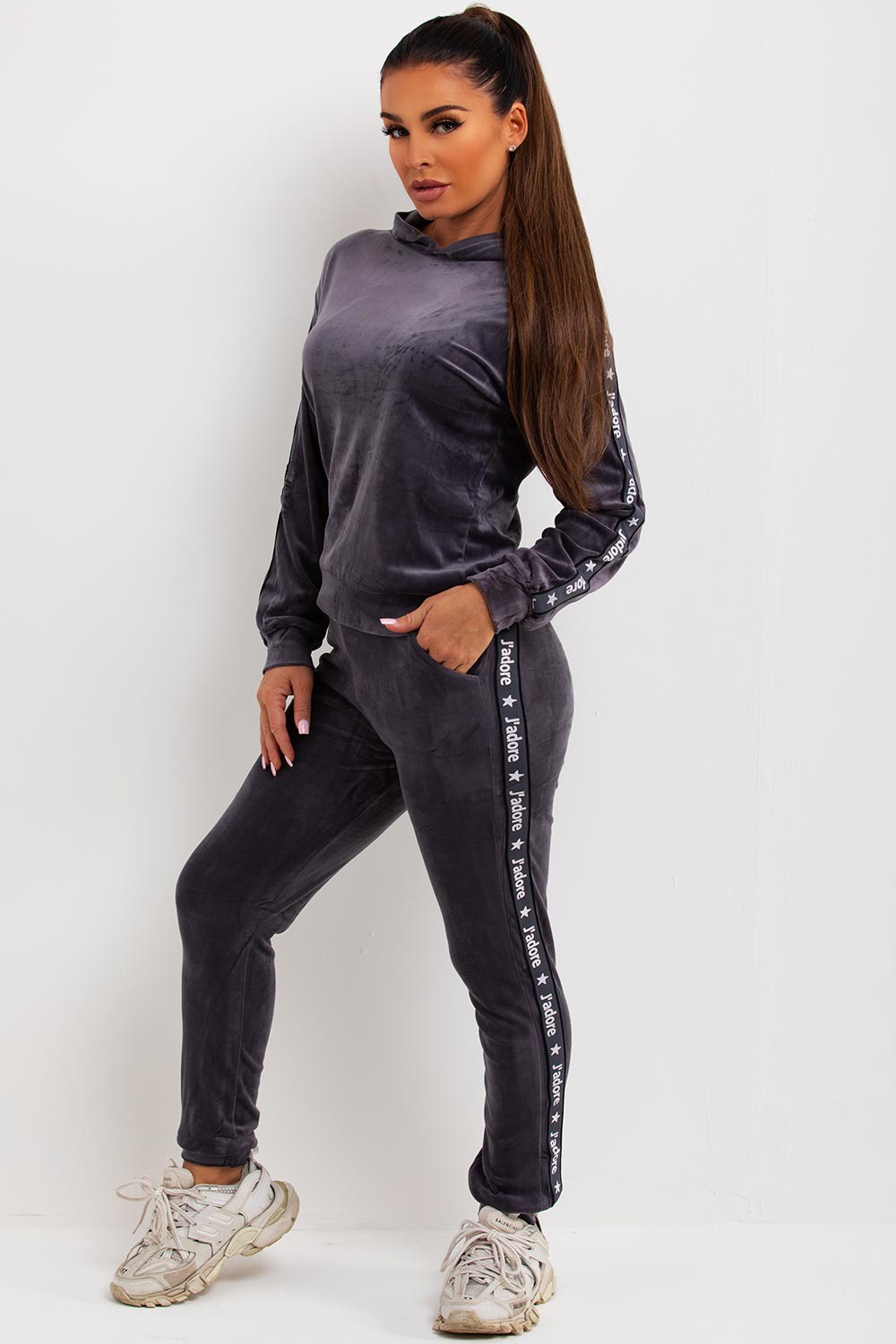 velour tracksuit velvet co ord loungewear set