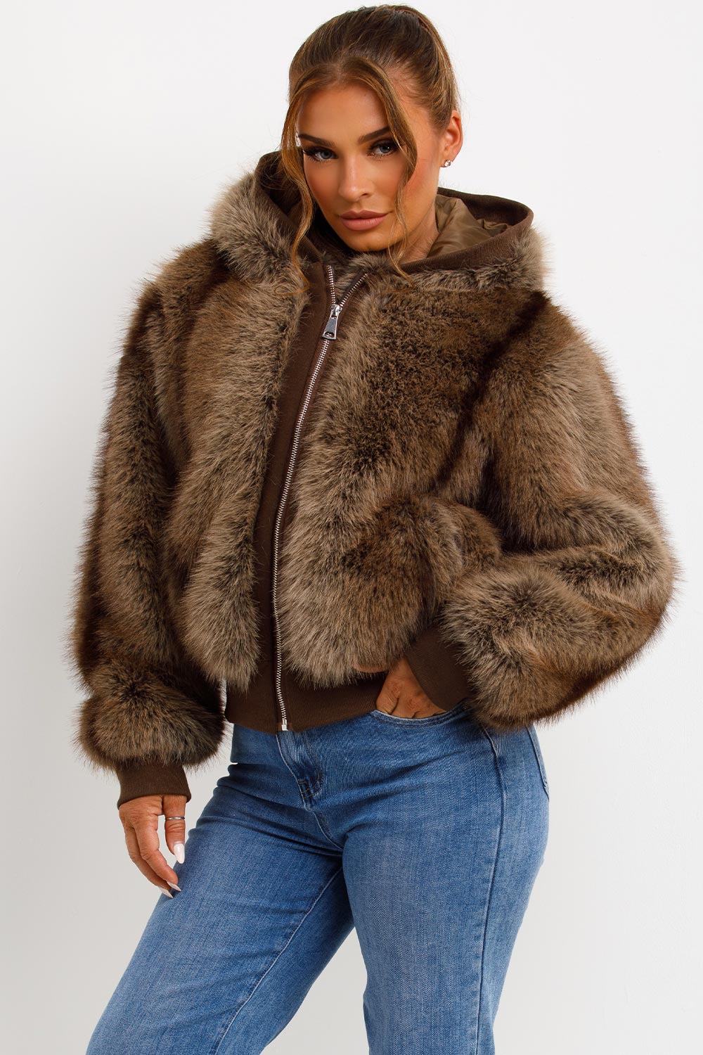 faux fur coat womens styledup