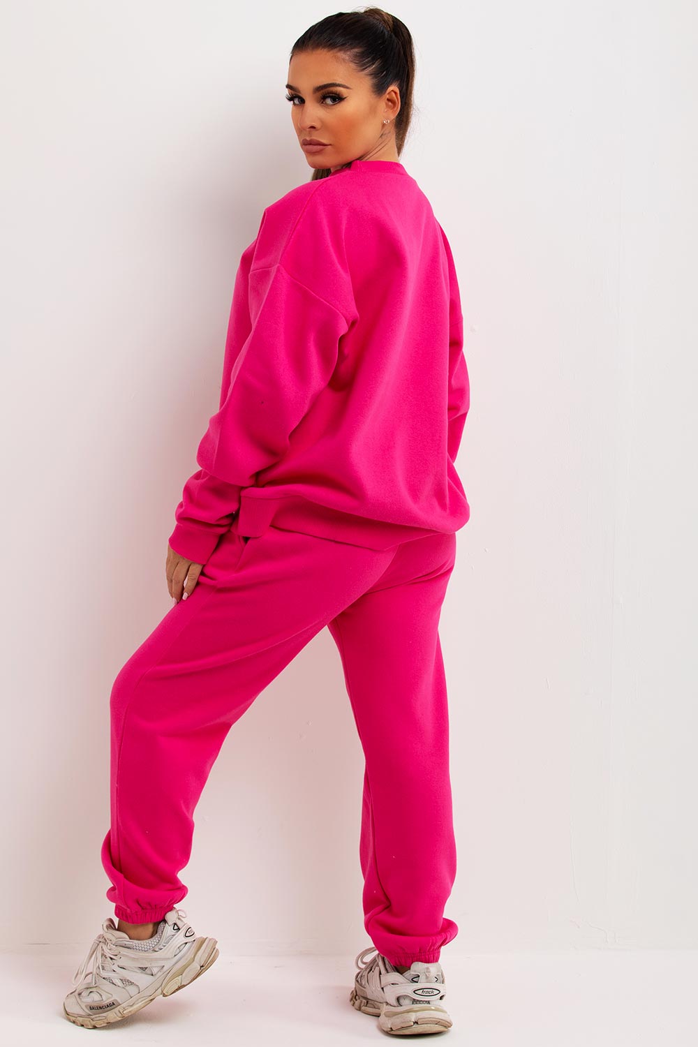 womens sweatshirt and joggers lounge set tracksuit