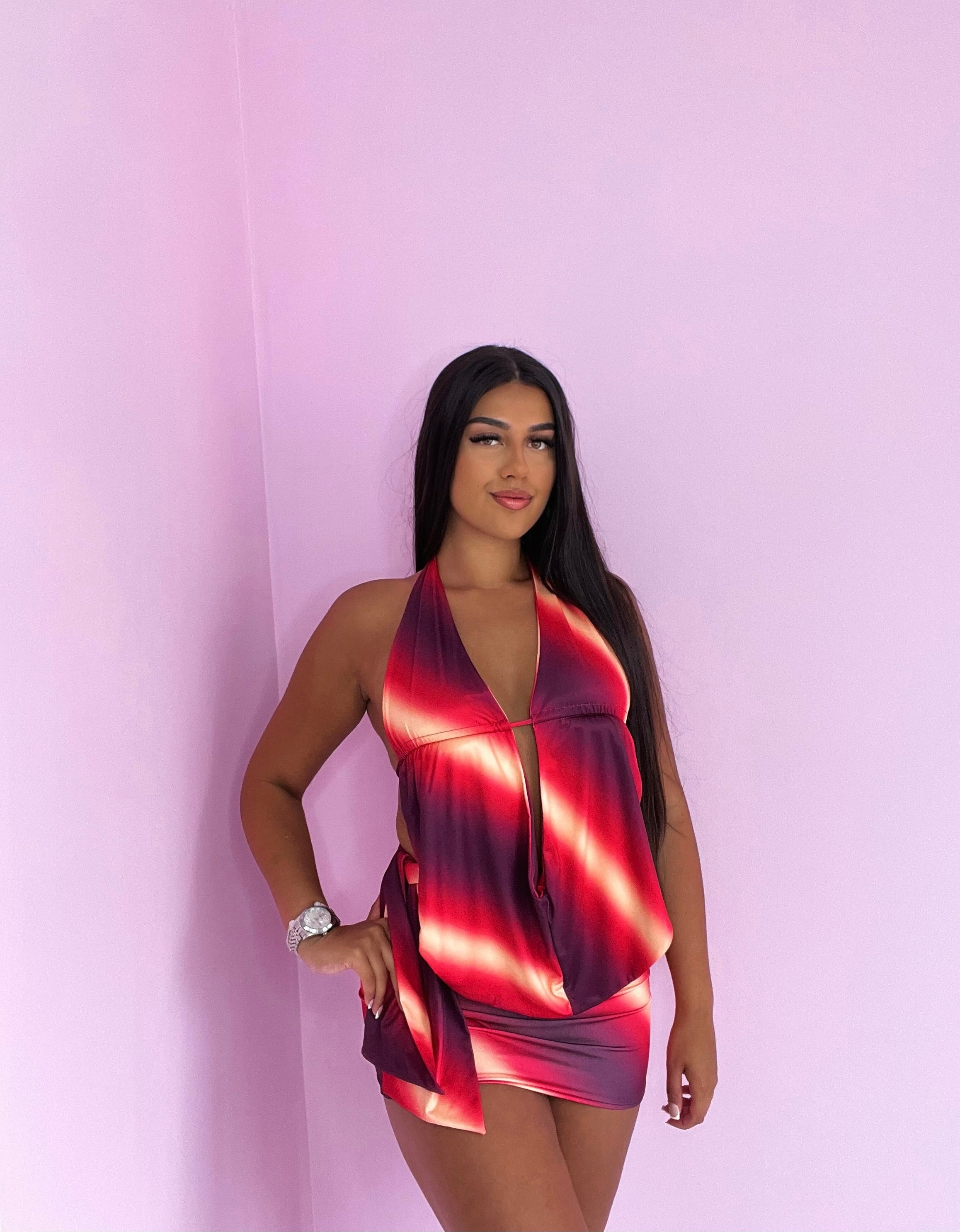 skirt and halter neck top festival co-ord styledup fashion