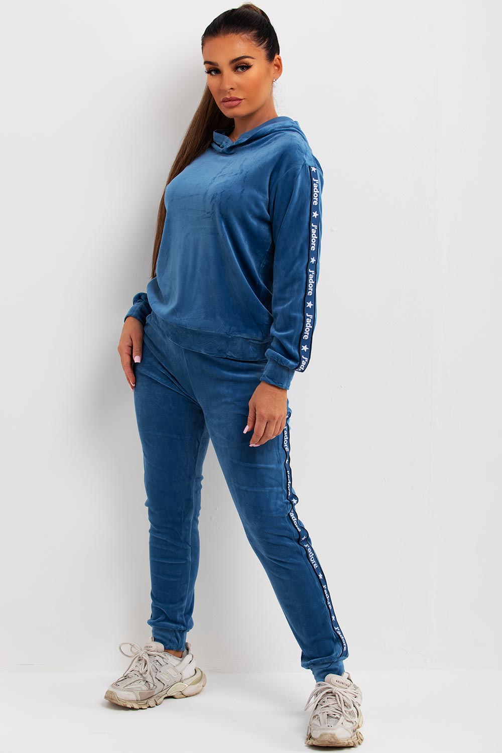 womens velour tracksuit co ord set