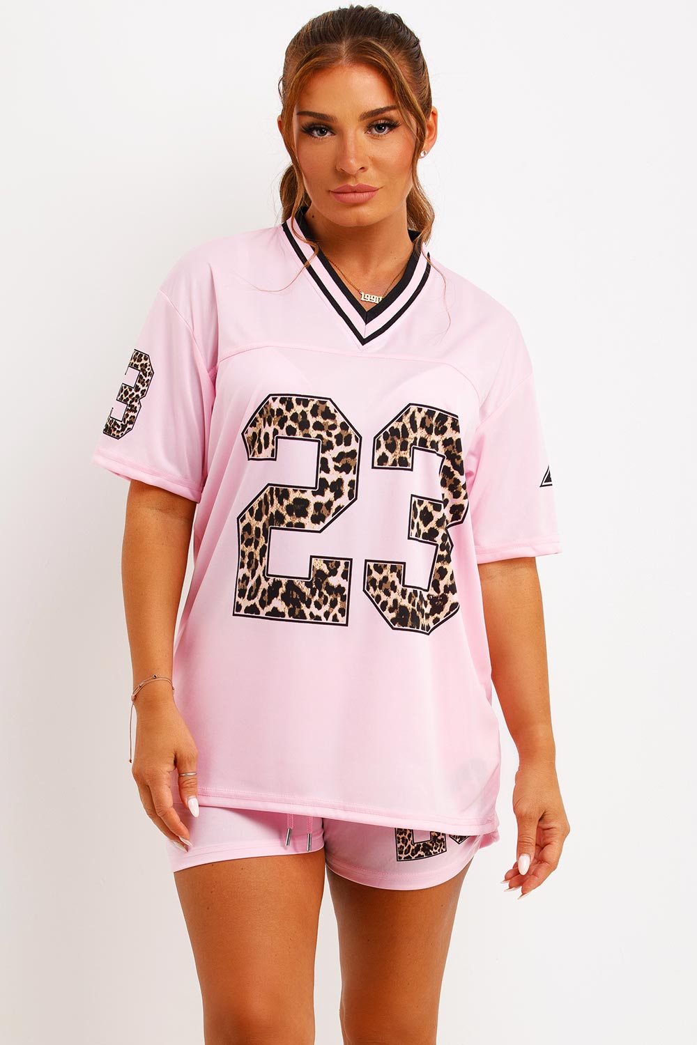 festival rave oversized football jersey top and shorts two piece co ord set holiday outfit styledup