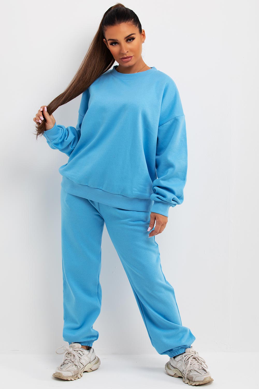 oversized sweatshirt and joggers lounge set tracksuit co ord