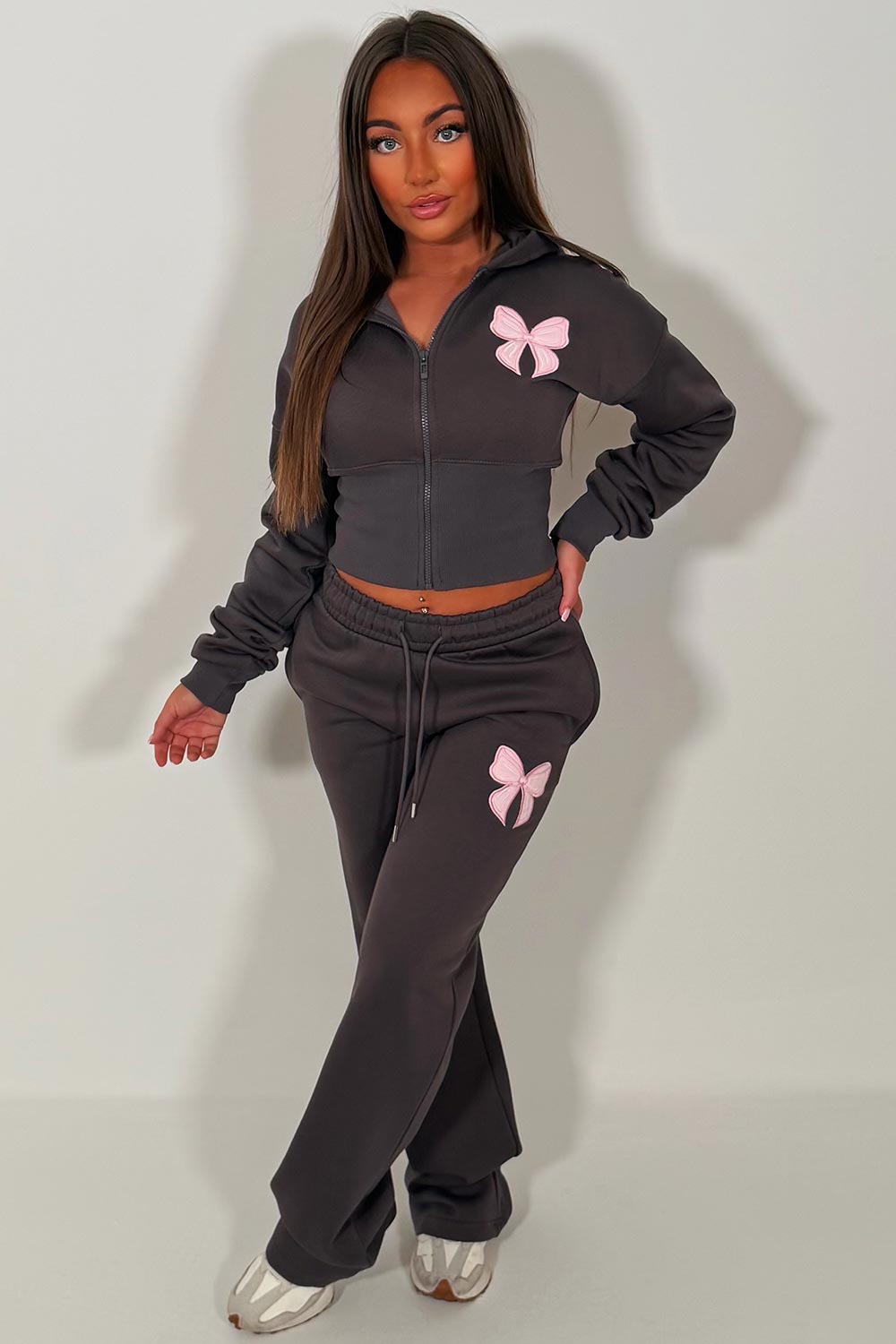 womens zara tracksuit set airport outfit for holidays styledup