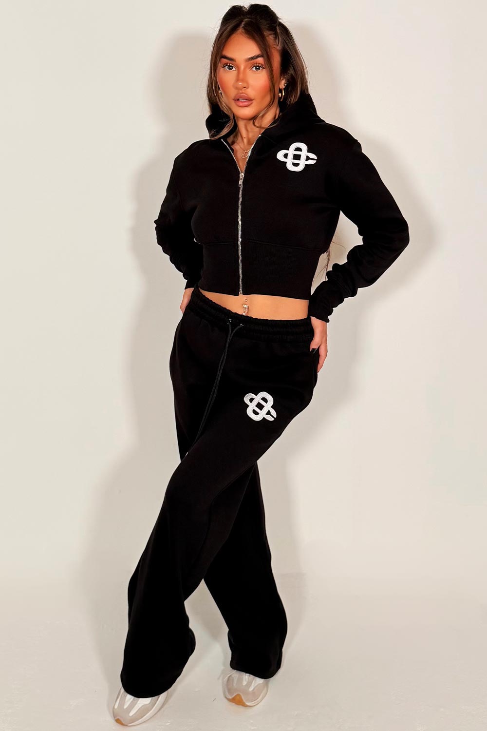 womens zara tracksuit set couture club