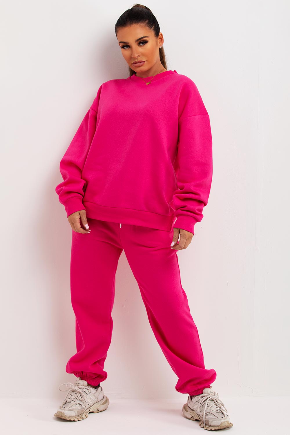 womens sweatshirt and joggers loungewear co ord set