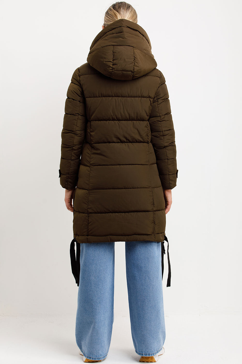 longline puffer jacket womens
