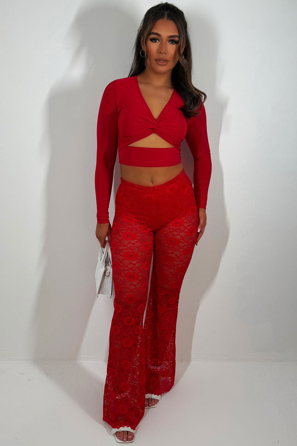 womens festival lace trousers