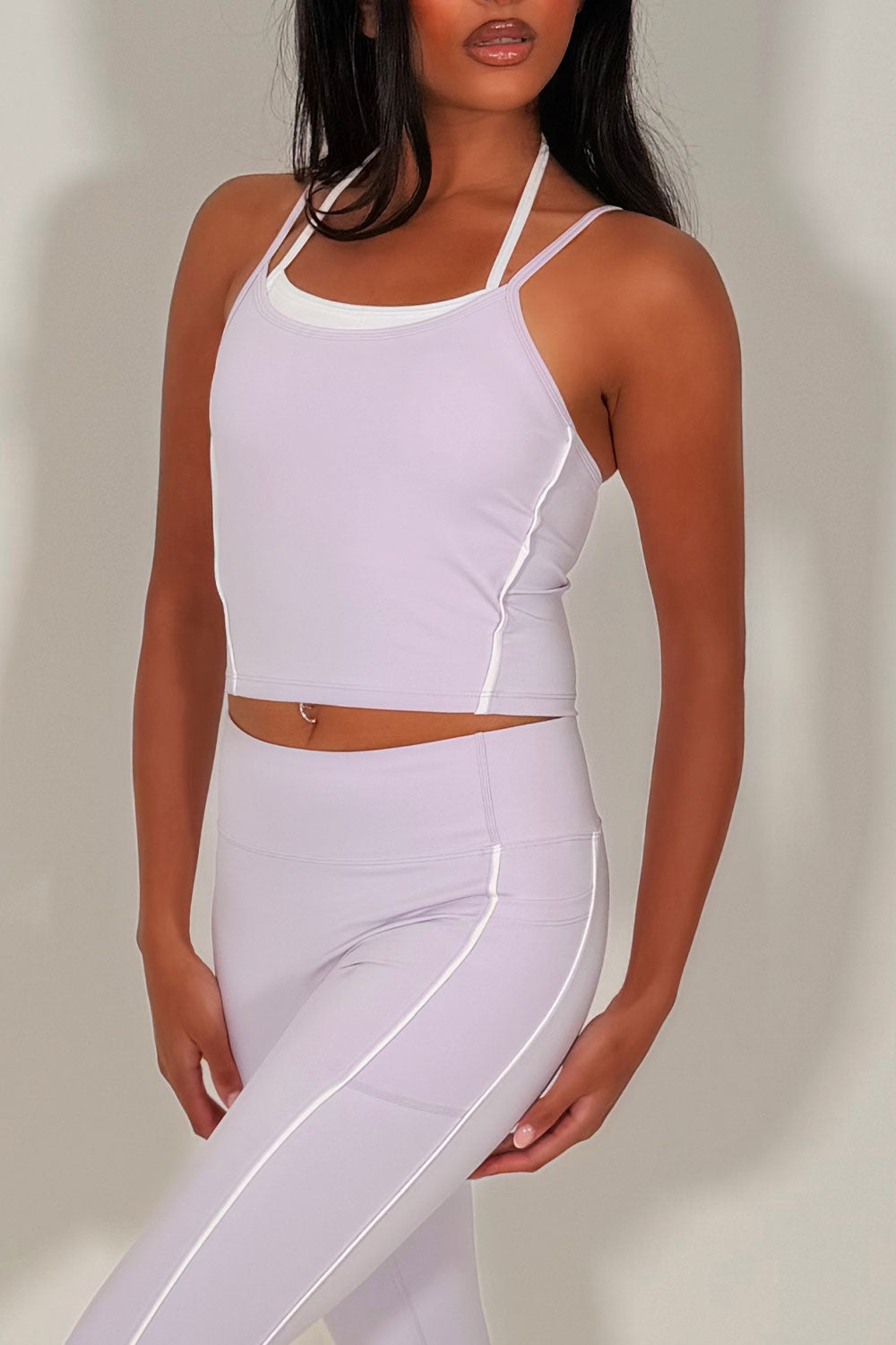 womens alo yoga double up top and leggings two piece matching set styledup sale
