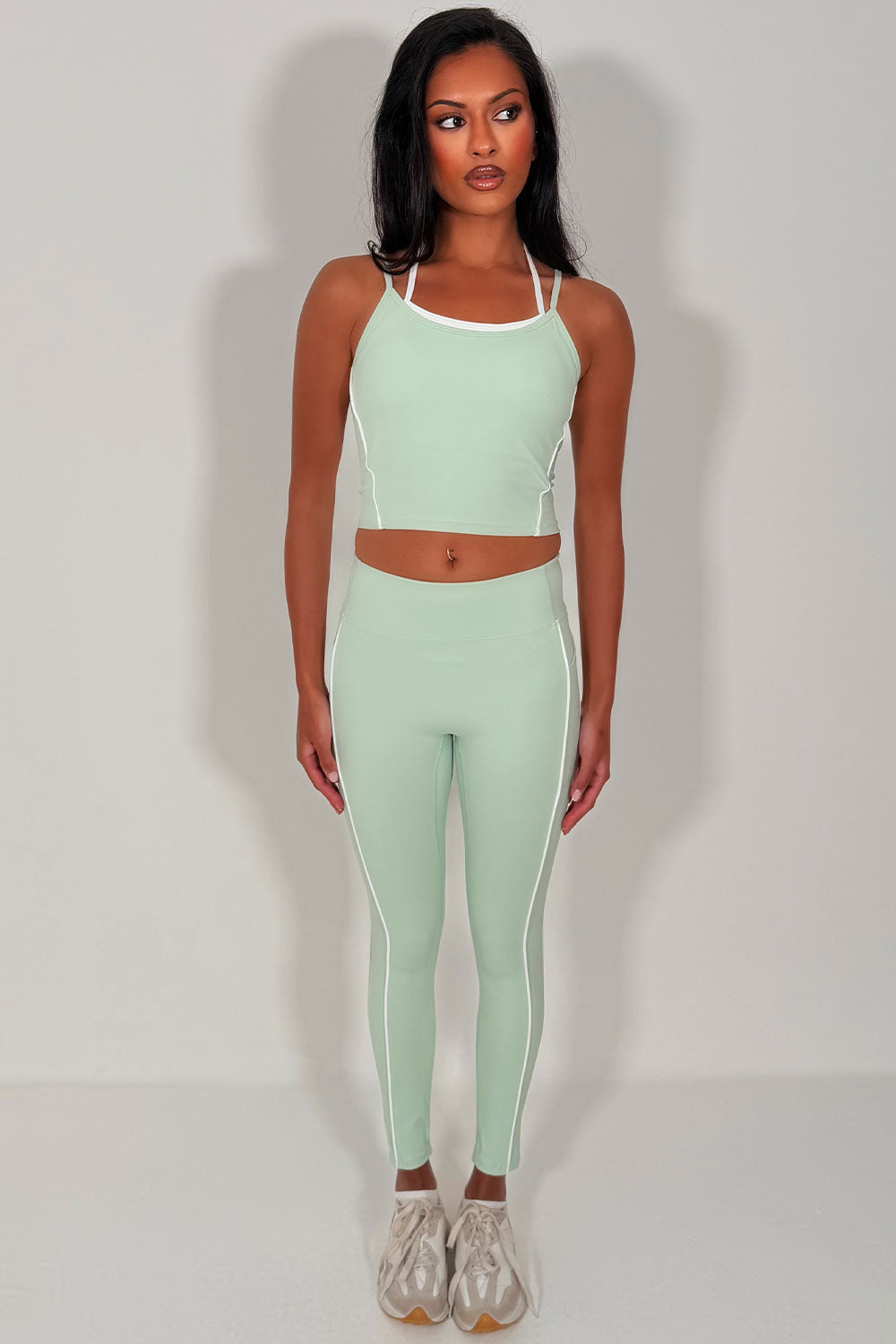airbrush high waist legging and double up top two piece matching set alo yoga uk styledup fashion sale