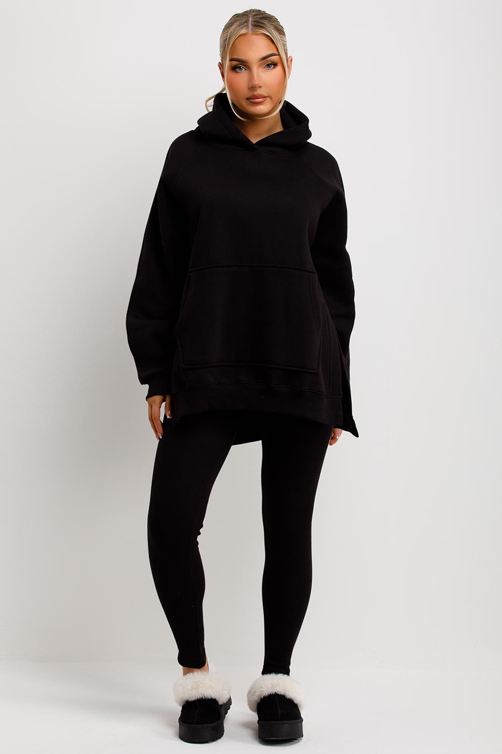 womens oversized hoodie and leggings matching set loungewear