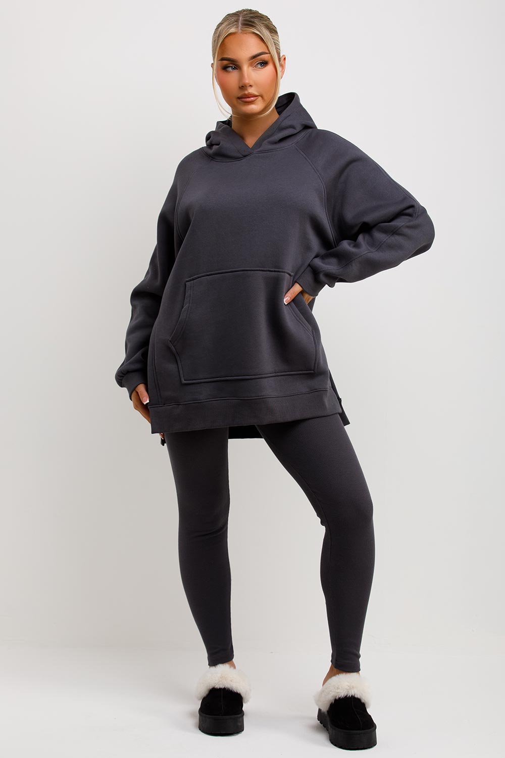 womens oversized hoodie and leggings co ord set
