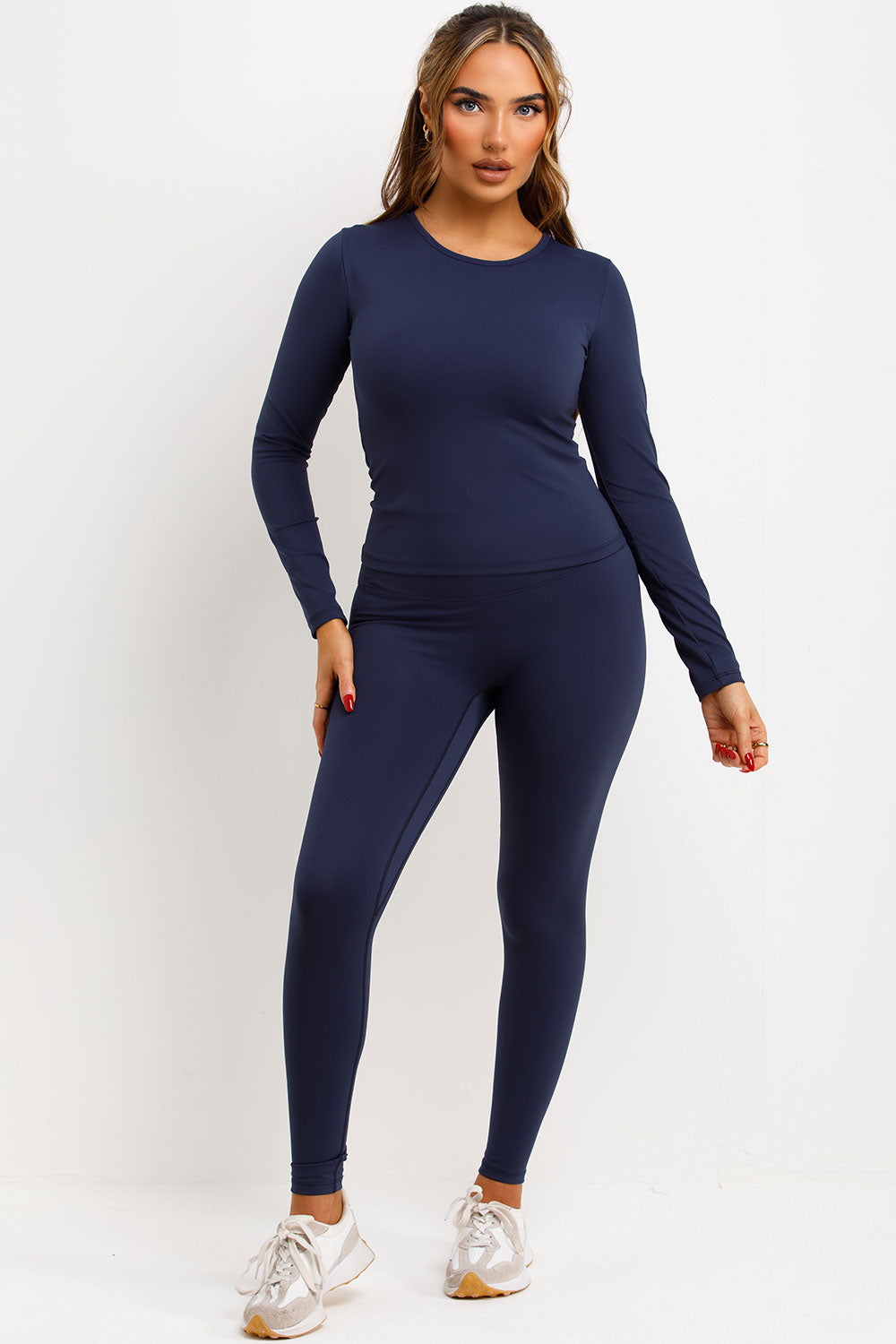 sculpt body contour leggings and top two piece co ord set styledup