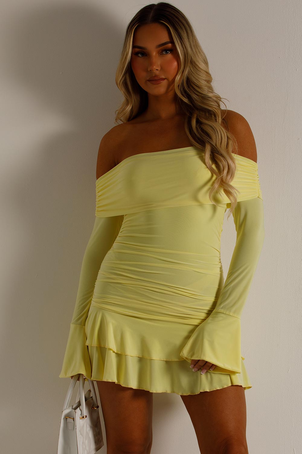 long sleeve bardot dress summer holiday festival outfit