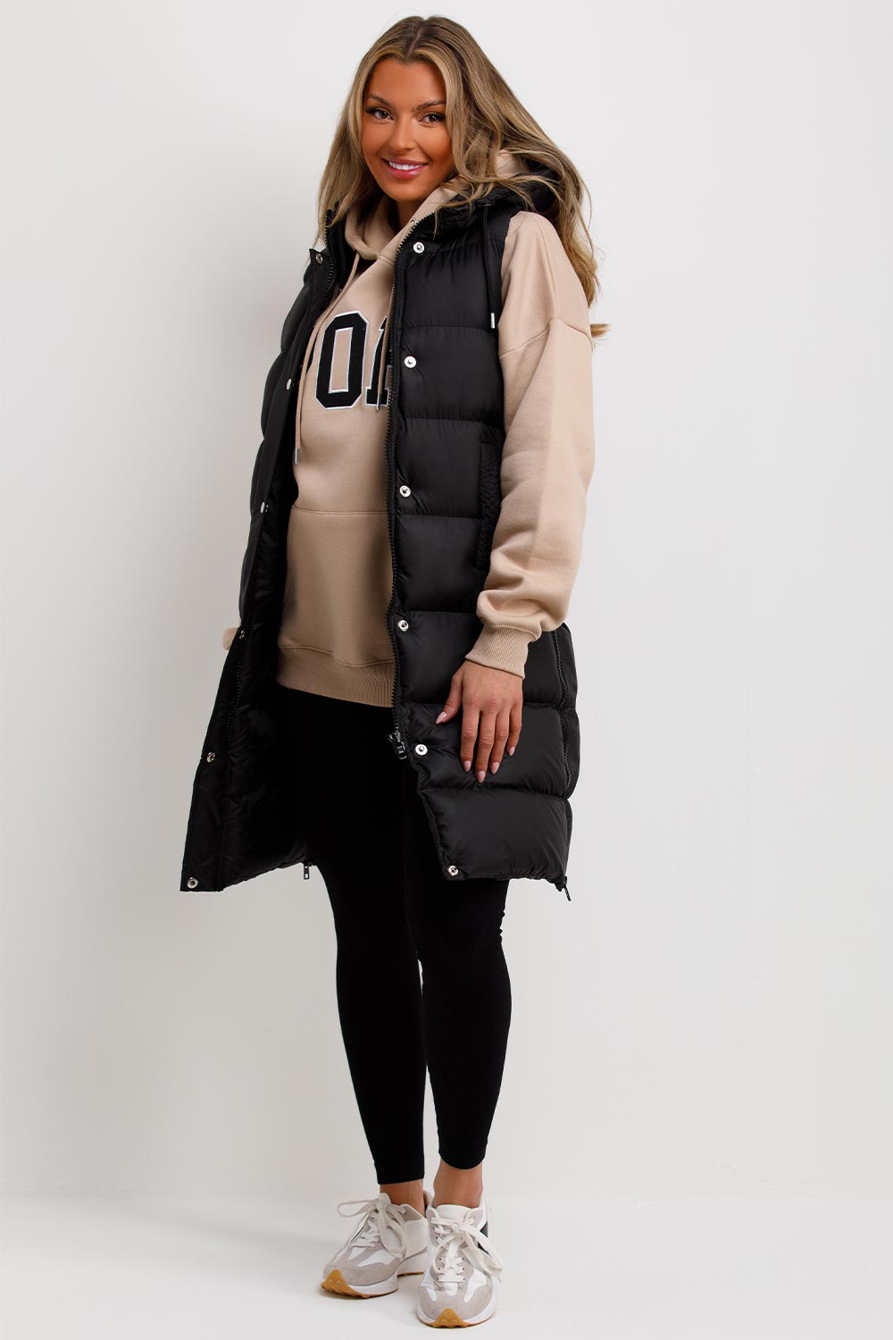 womens long gilet styledup