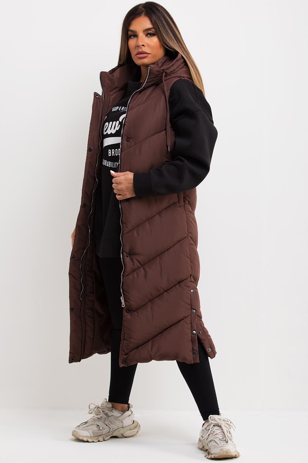 womens padded puffer gilet uk
