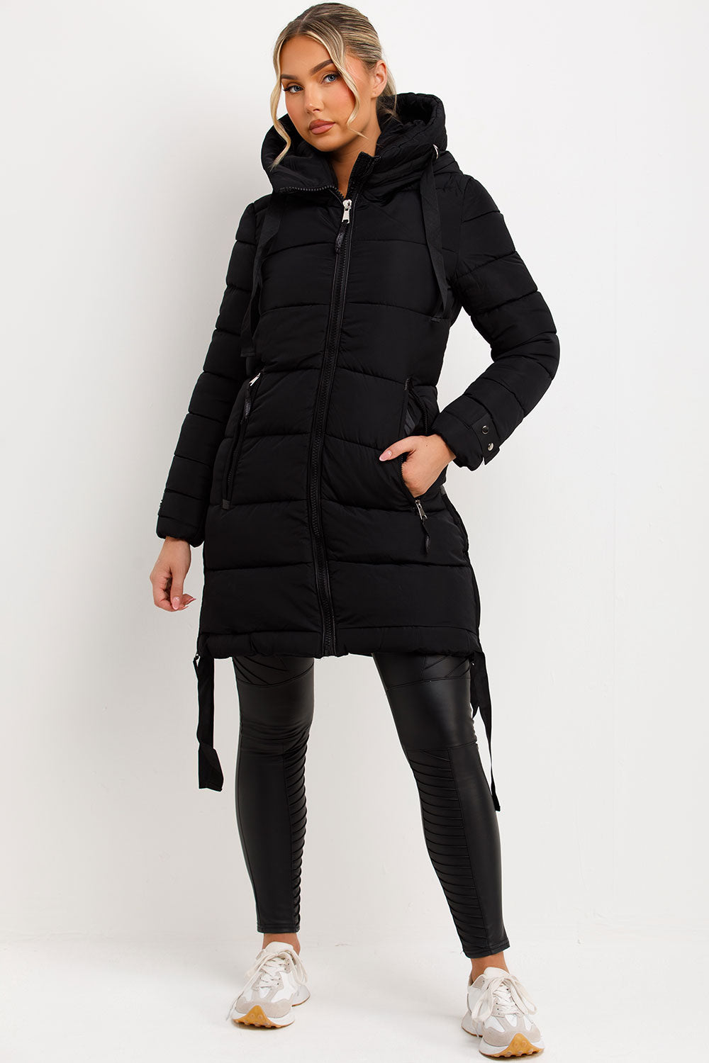 longline puffer jacket womens