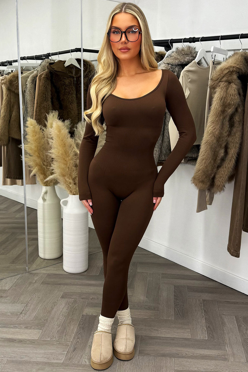 womens bum lift jumpsuit activewear adanola uk sale