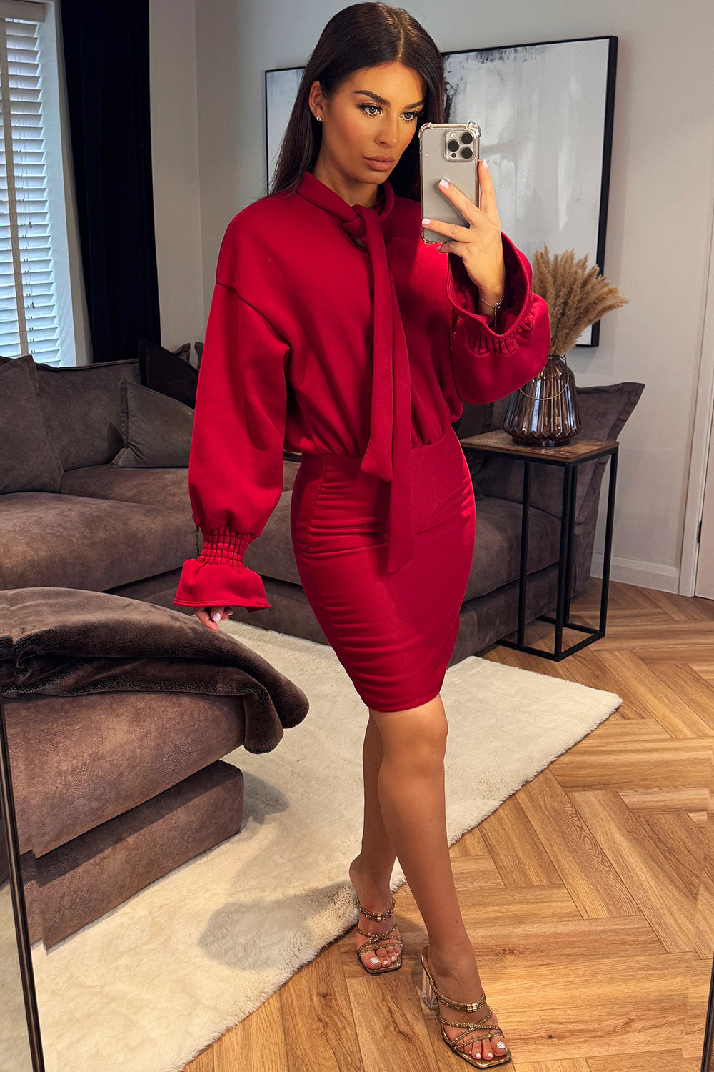 long sleeve jumper dress