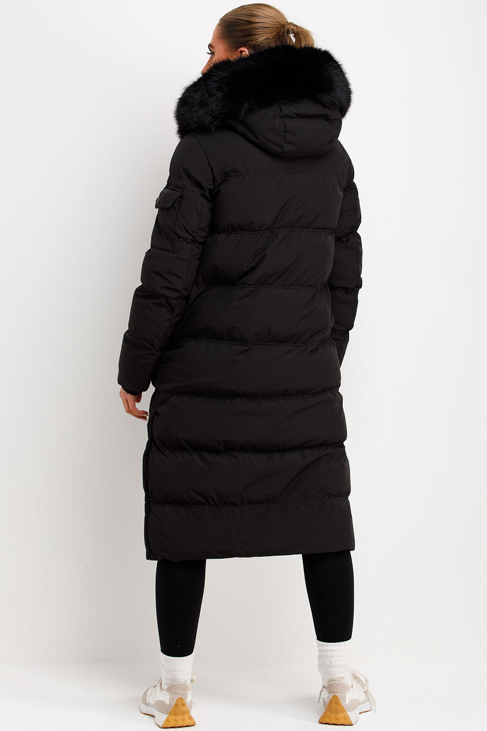 padded puffer down coat longline styledup