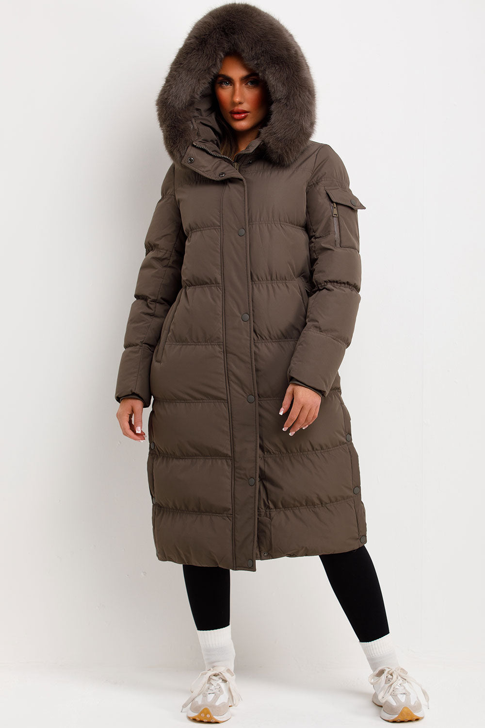 womens long puffer down coat