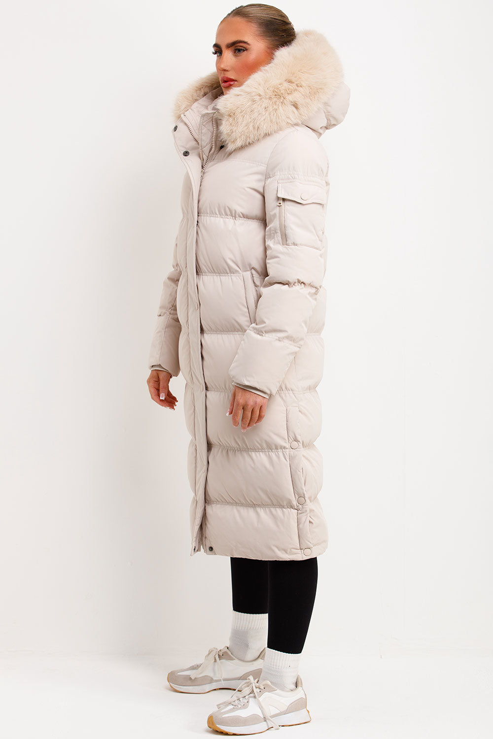 womens long puffer down coat