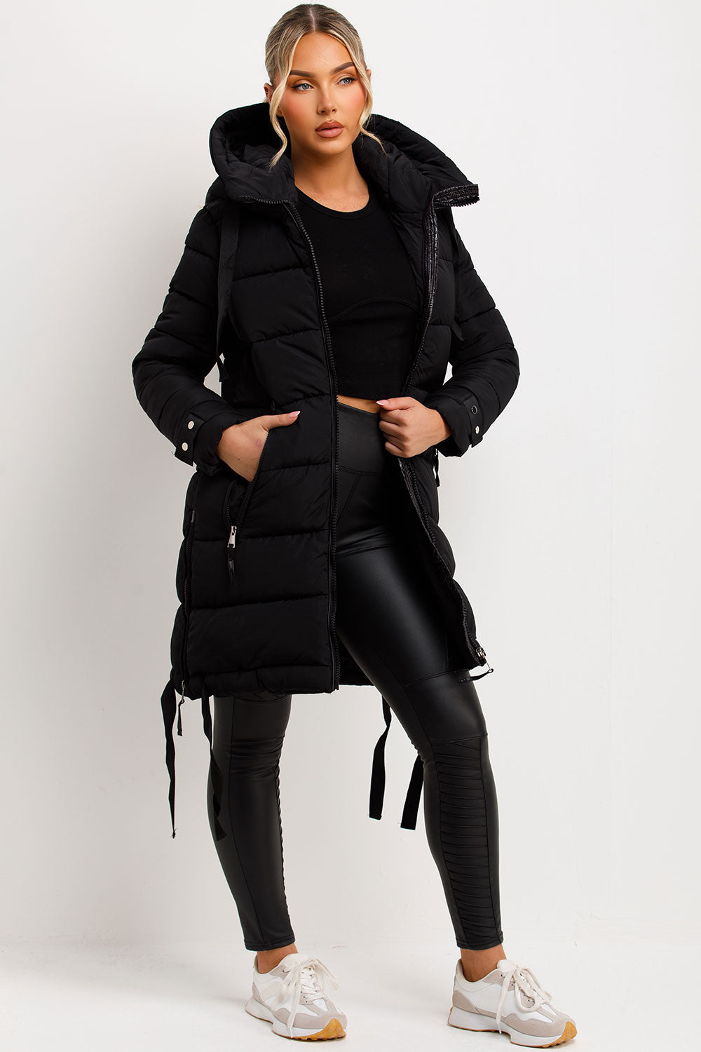 womens long puffer coat for winter styledup