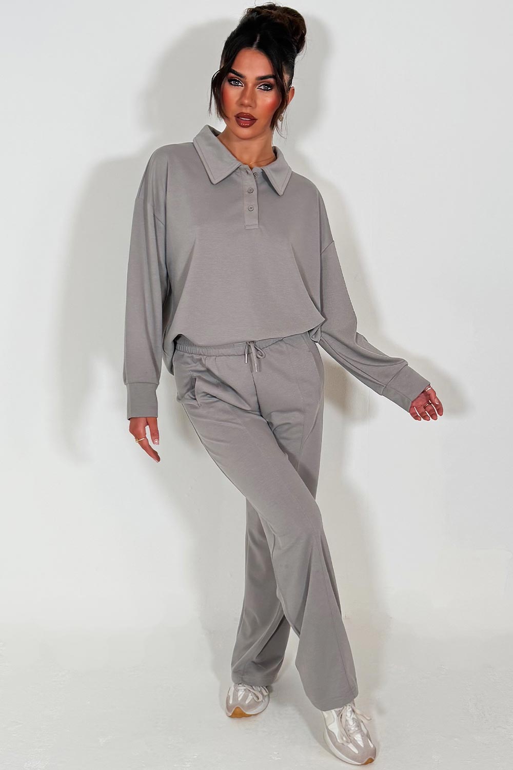 collared sweatshirt jogger tracksuit women UK sale