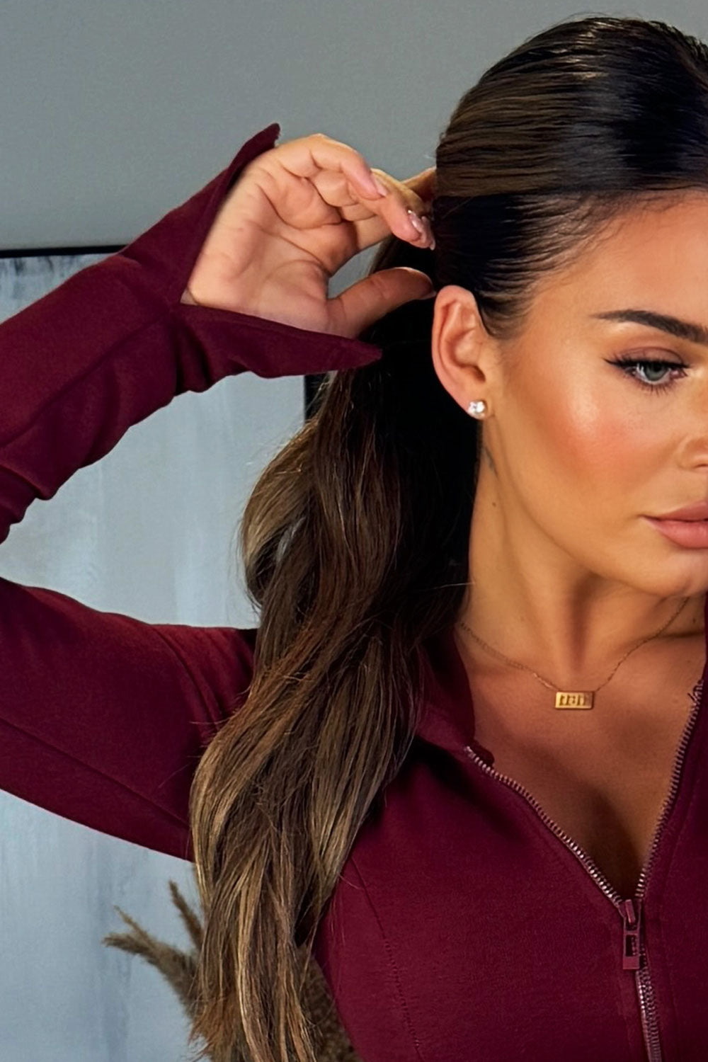 womens grey bad society club joggers and crop corset hoodie set