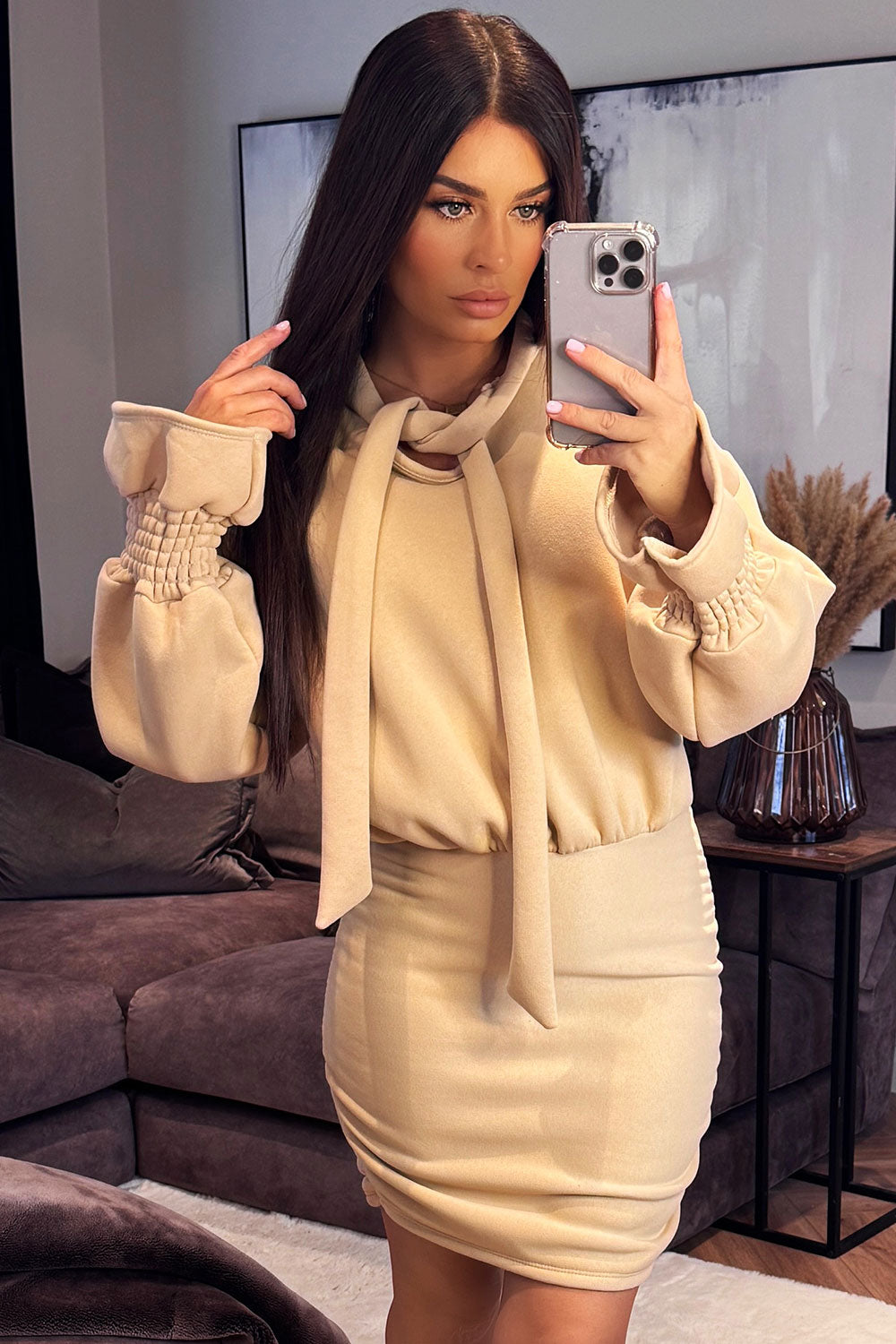 long sleeve jumper dress