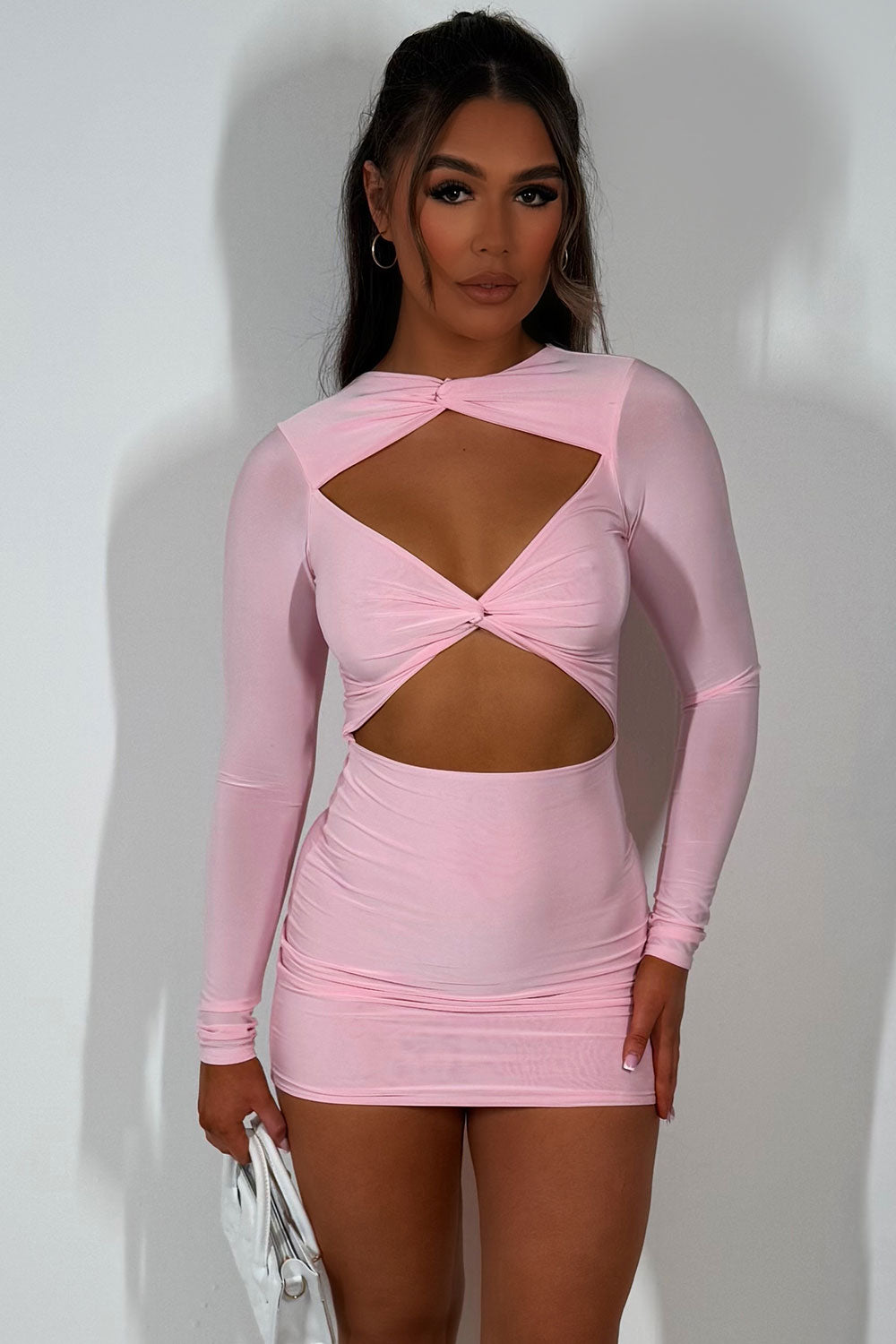 cut out front mini dress going out occasion outfit