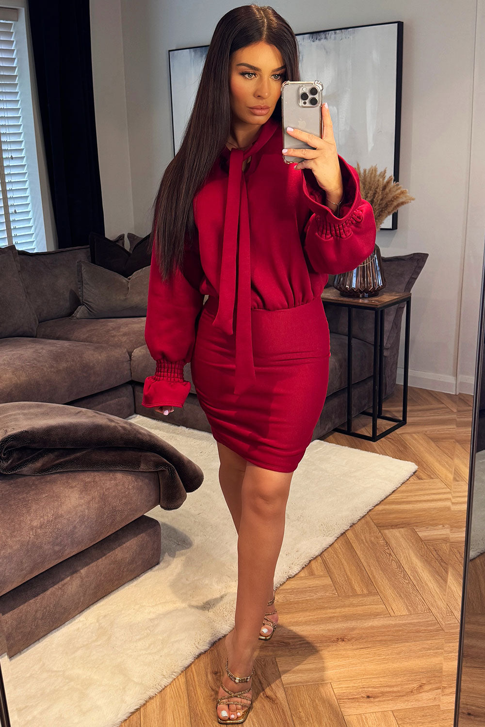 long sleeve bodycon jumper dress sale uk