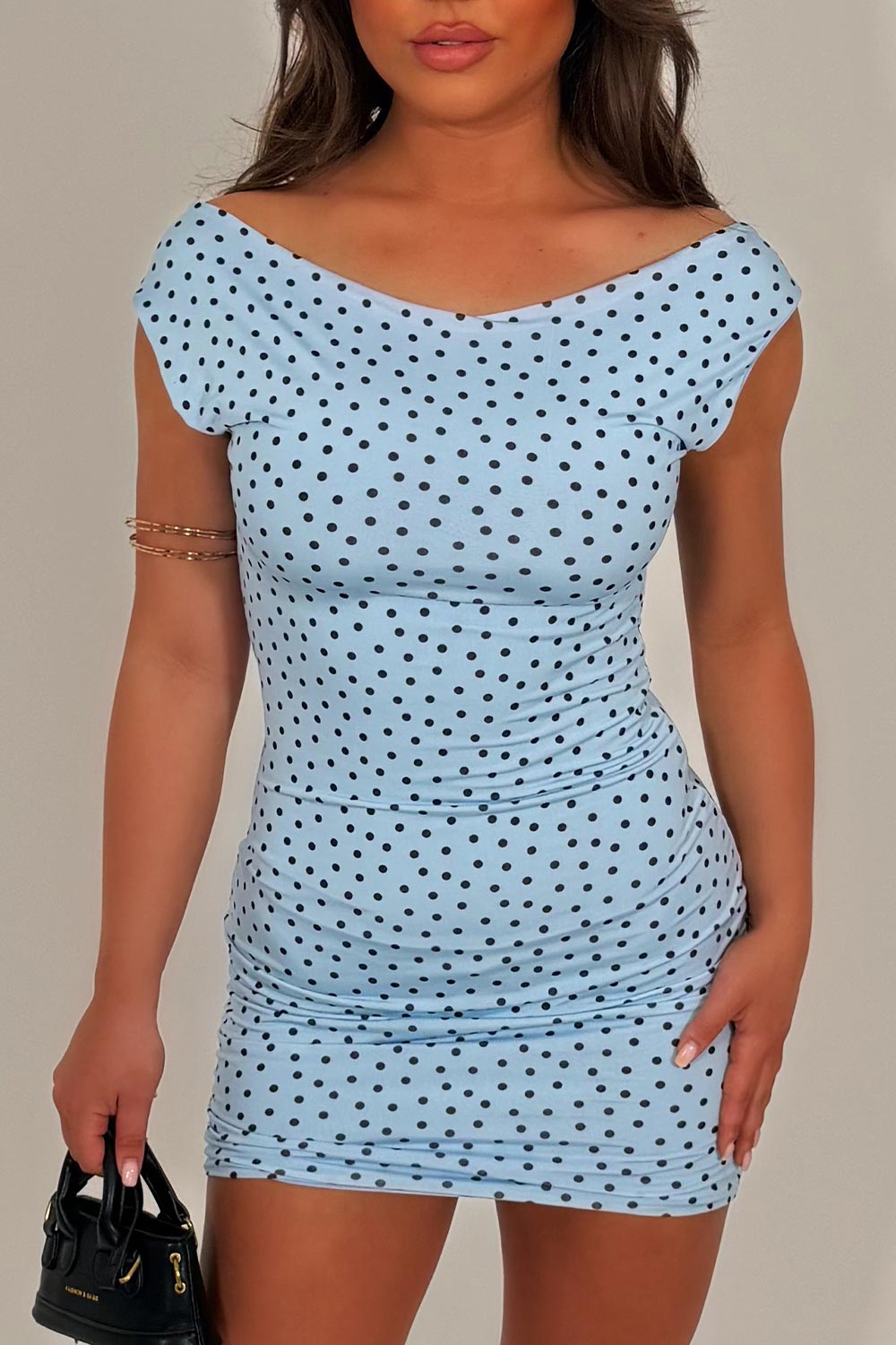 mini polka dot dress summer party occasion outfit for day and night styledup uk white fox