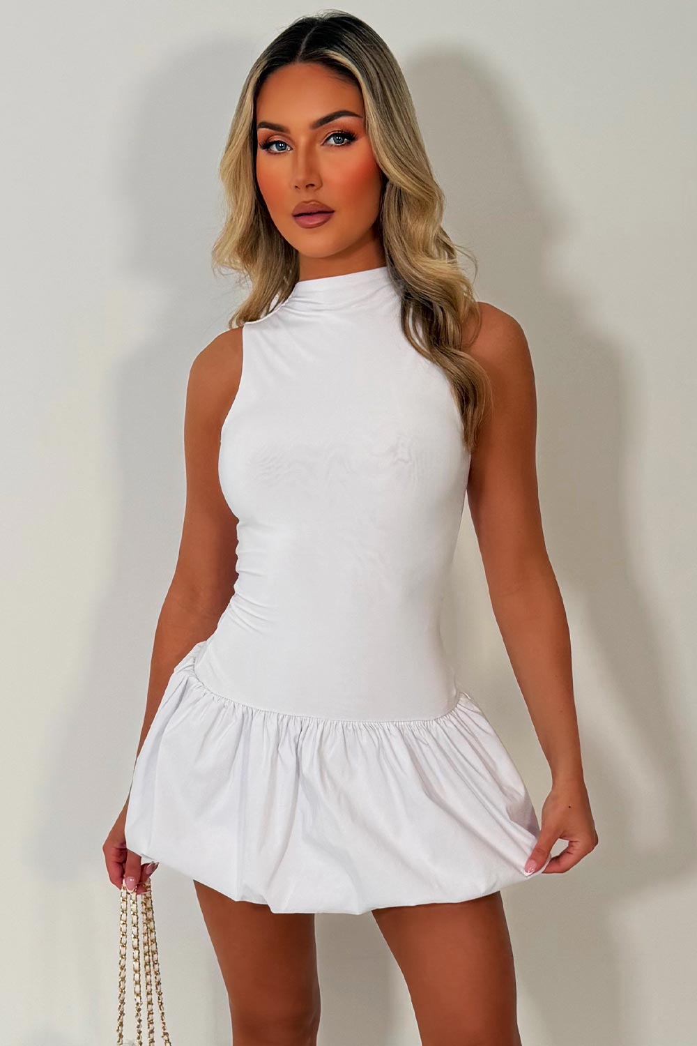 puffball mini dress styledup uk