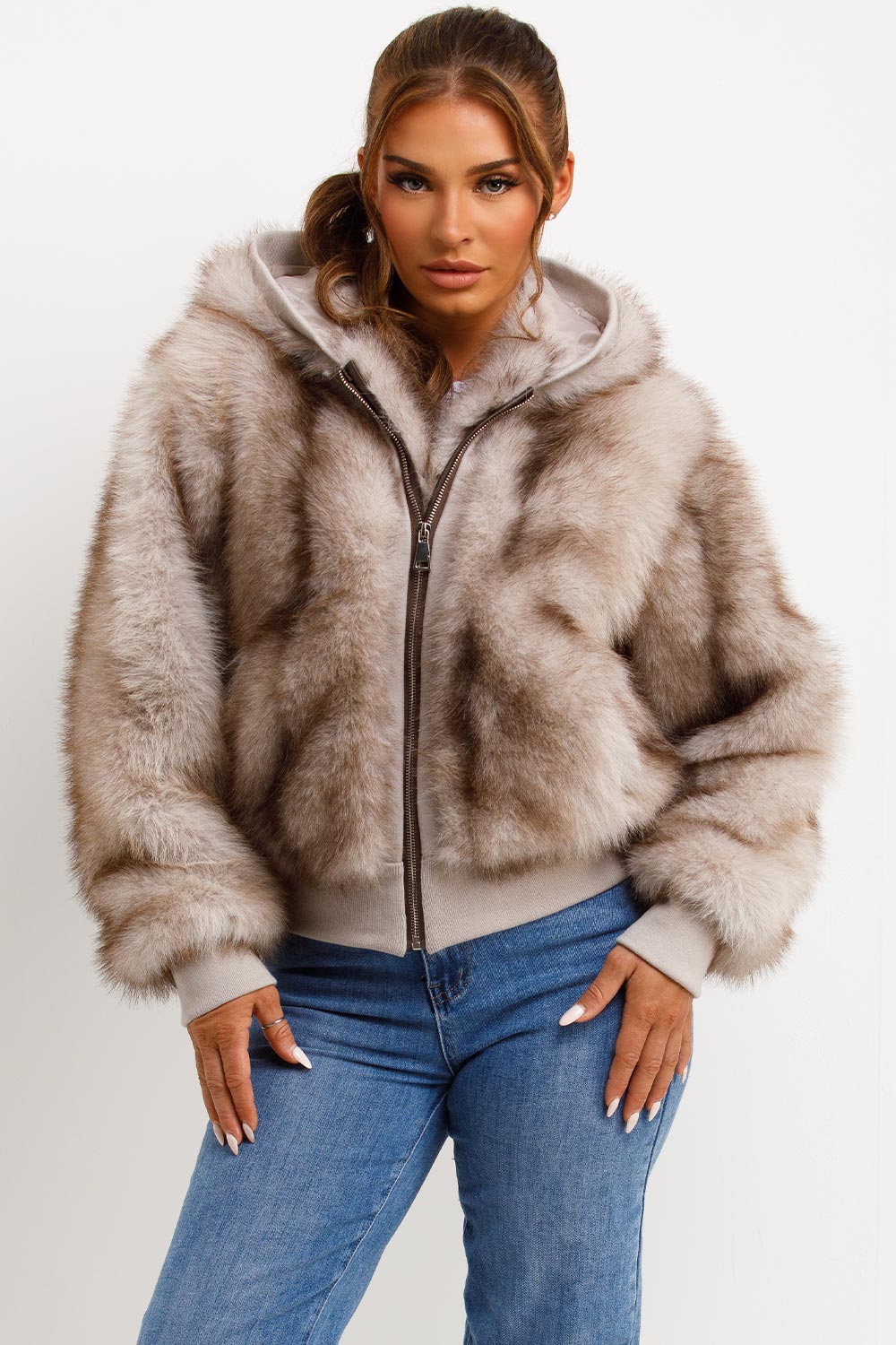 womens bear fur coat styledup