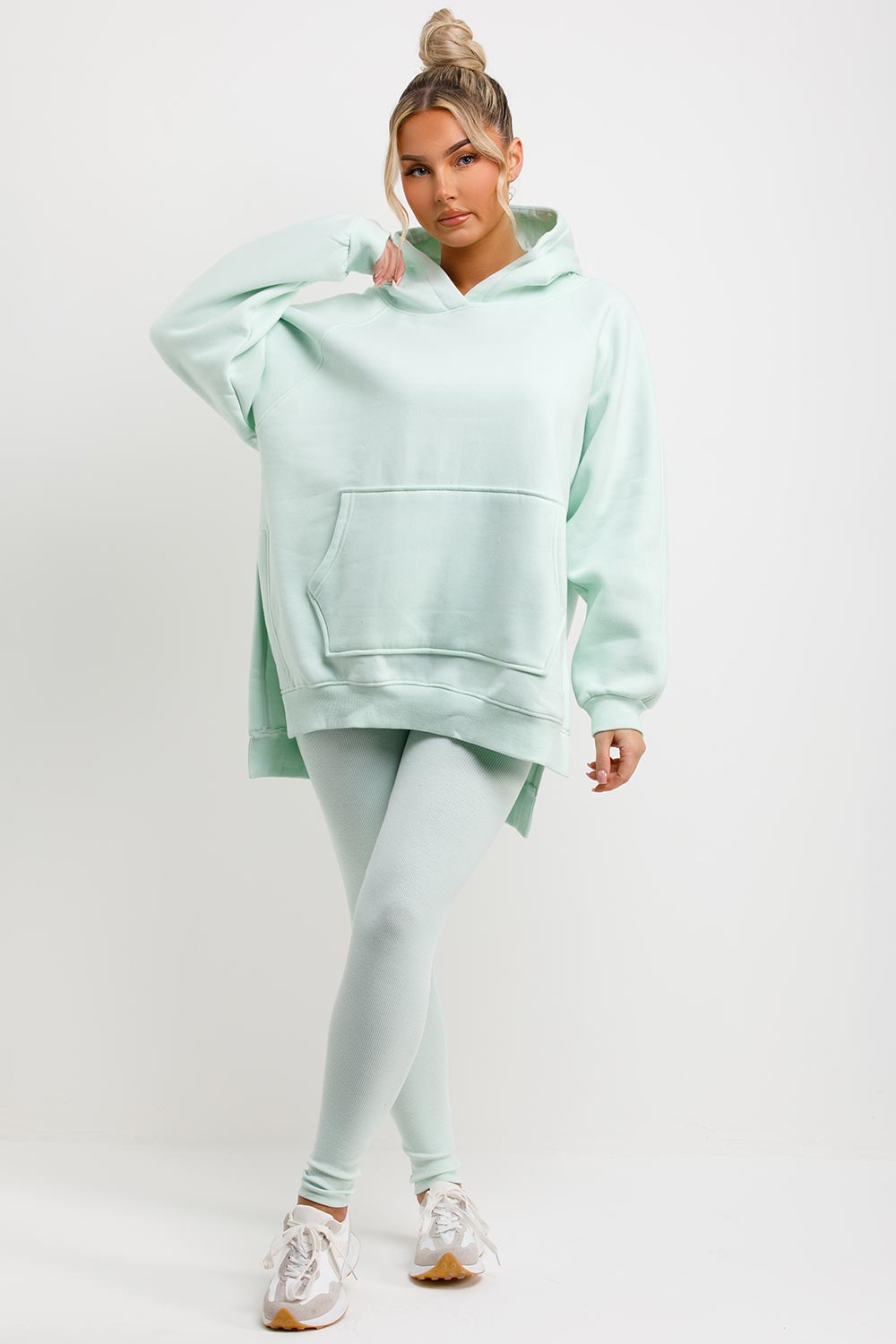 womens leggings and hoodie two piece set