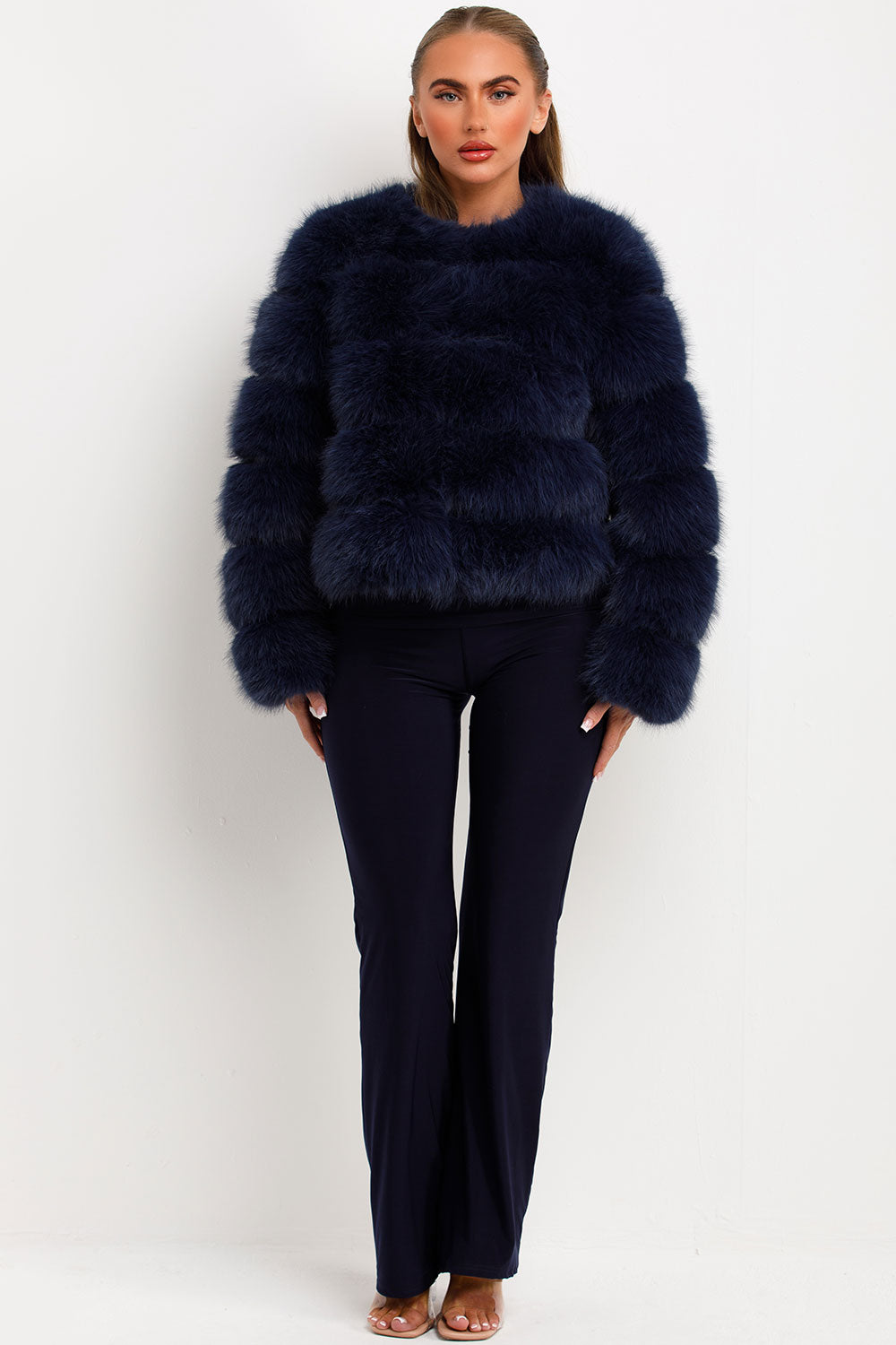 womens real fur bubble jacket uk