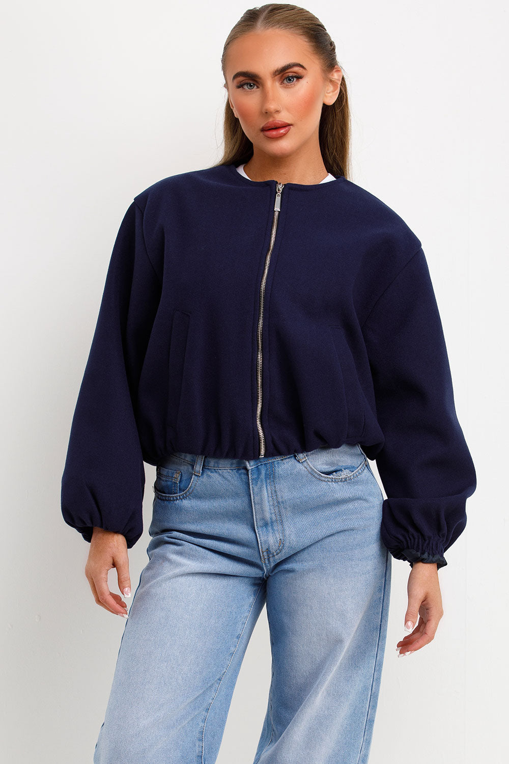 zara womens bomber jacket styledup