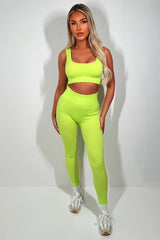 crop top and high waist leggings co ord set