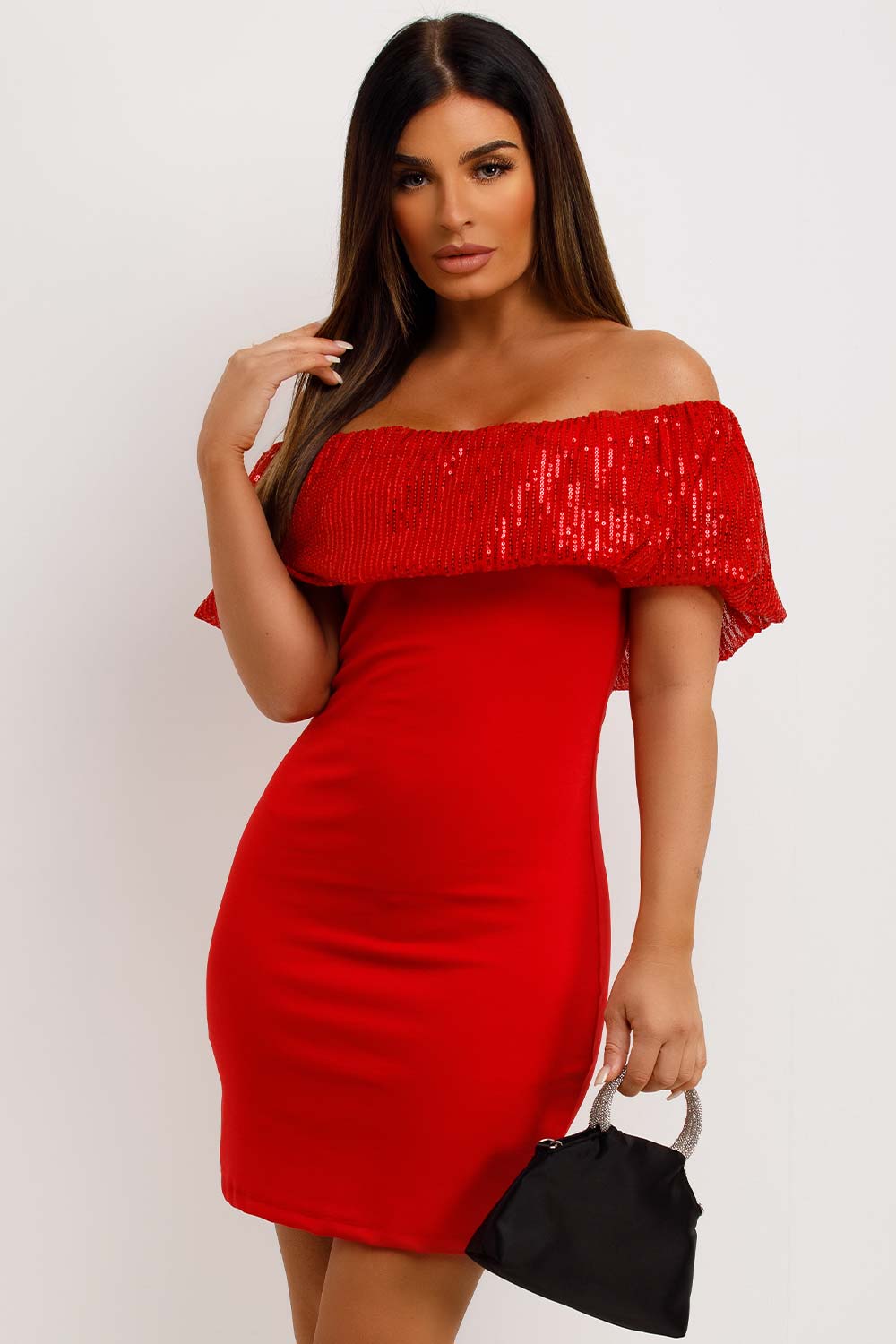 sparkly sequin dress going out christmas day outfit