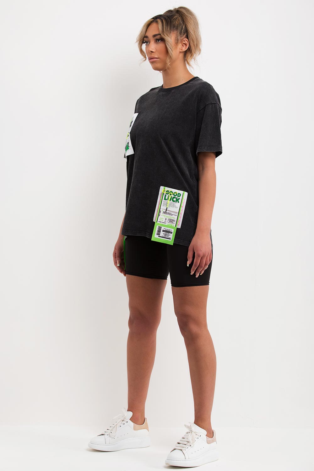 womens oversized off white t shirt